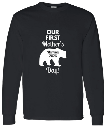 Personalized Mamma Bear Our First Mother's Day Matching Shirts
