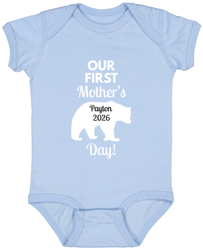 Personalized Mamma Bear Our First Mother's Day Matching Shirts