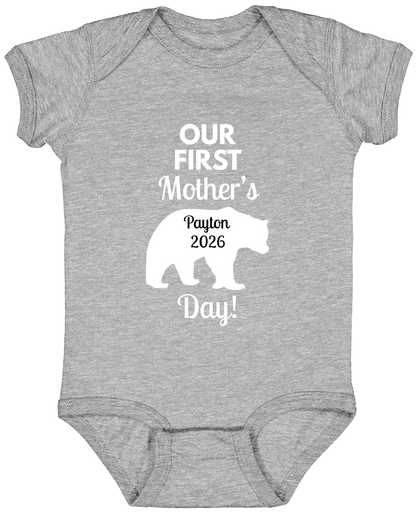 Personalized Mamma Bear Our First Mother's Day Matching Shirts