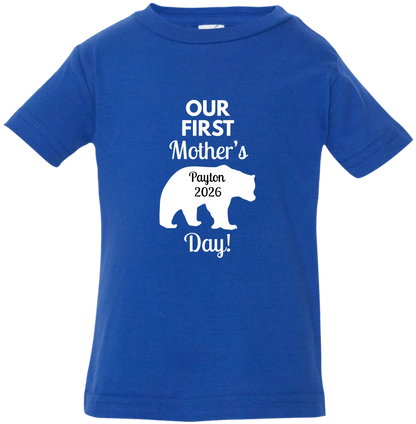 Personalized Mamma Bear Our First Mother's Day Matching Shirts