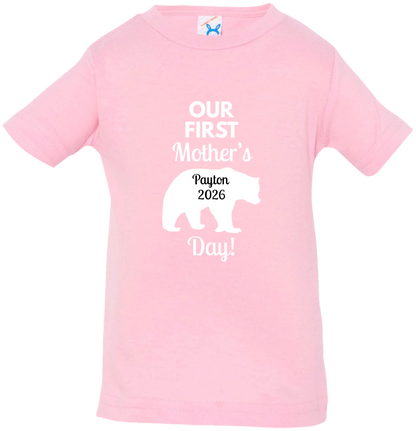 Personalized Mamma Bear Our First Mother's Day Matching Shirts
