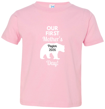 Personalized Mamma Bear Our First Mother's Day Matching Shirts
