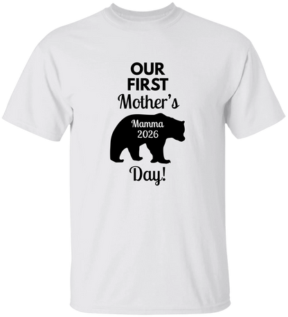 Personalized Mamma Bear Our First Mother's Day Matching Shirts BK
