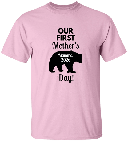 Personalized Mamma Bear Our First Mother's Day Matching Shirts BK