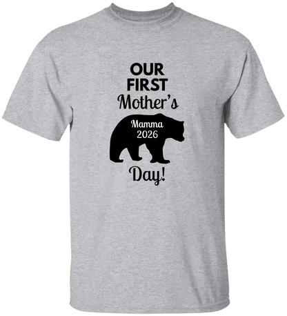Personalized Mamma Bear Our First Mother's Day Matching Shirts BK
