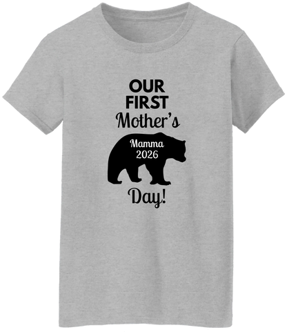 Personalized Mamma Bear Our First Mother's Day Matching Shirts BK