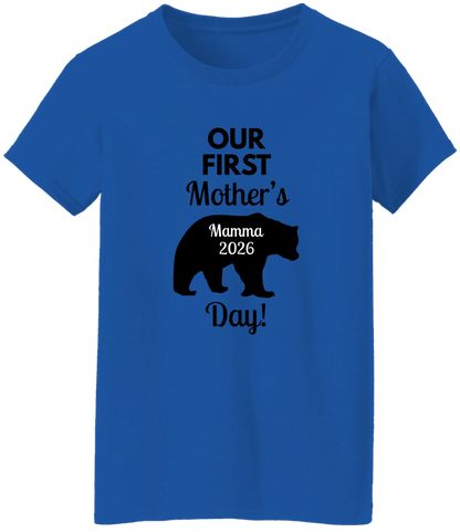 Personalized Mamma Bear Our First Mother's Day Matching Shirts BK