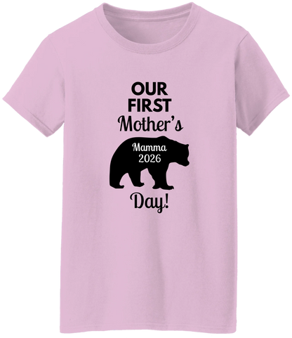 Personalized Mamma Bear Our First Mother's Day Matching Shirts BK