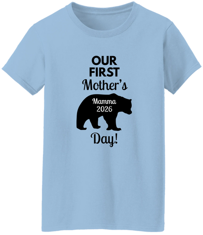 Personalized Mamma Bear Our First Mother's Day Matching Shirts BK