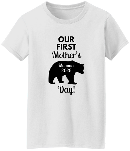 Personalized Mamma Bear Our First Mother's Day Matching Shirts BK