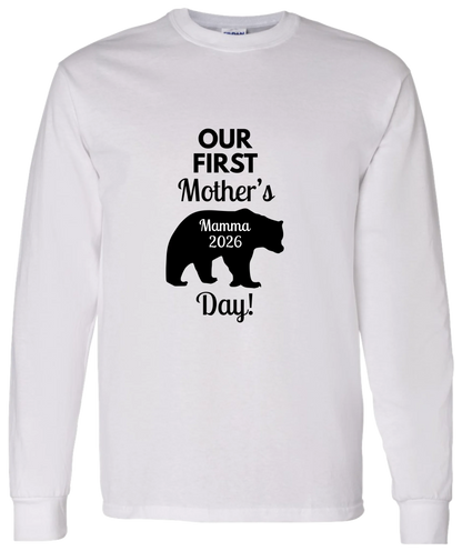 Personalized Mamma Bear Our First Mother's Day Matching Shirts BK