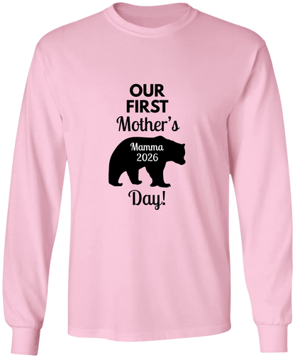 Personalized Mamma Bear Our First Mother's Day Matching Shirts BK
