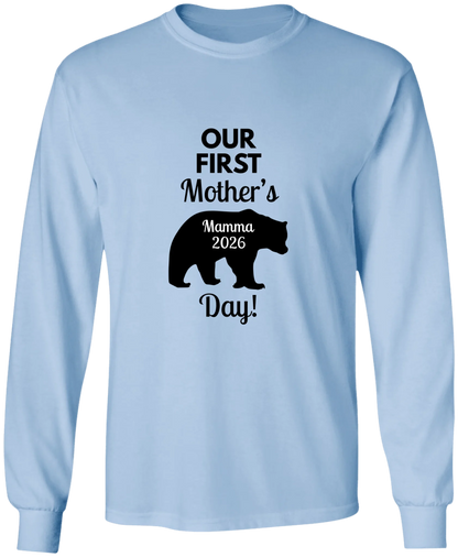 Personalized Mamma Bear Our First Mother's Day Matching Shirts BK