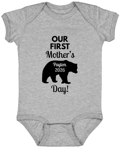 Personalized Mamma Bear Our First Mother's Day Matching Shirts BK