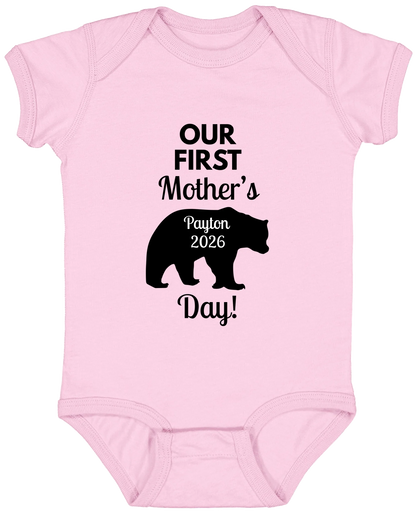 Personalized Mamma Bear Our First Mother's Day Matching Shirts BK