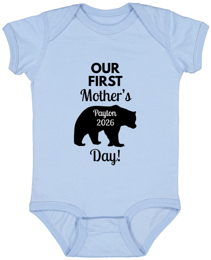 Personalized Mamma Bear Our First Mother's Day Matching Shirts BK