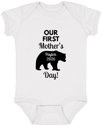 Personalized Mamma Bear Our First Mother's Day Matching Shirts BK