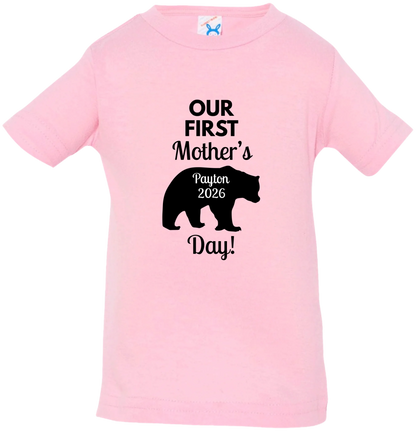 Personalized Mamma Bear Our First Mother's Day Matching Shirts BK
