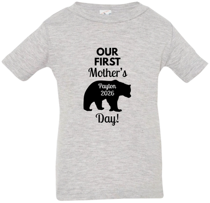 Personalized Mamma Bear Our First Mother's Day Matching Shirts BK