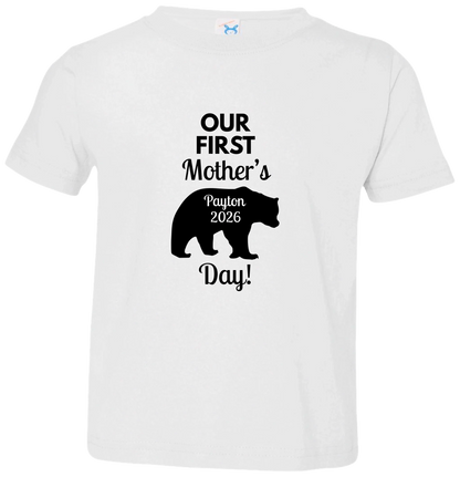 Personalized Mamma Bear Our First Mother's Day Matching Shirts BK
