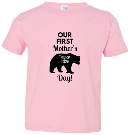 Personalized Mamma Bear Our First Mother's Day Matching Shirts BK