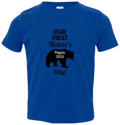 Personalized Mamma Bear Our First Mother's Day Matching Shirts BK