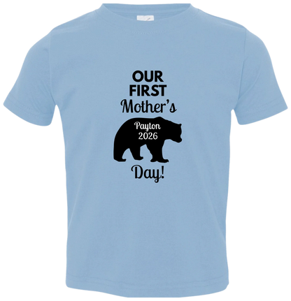 Personalized Mamma Bear Our First Mother's Day Matching Shirts BK