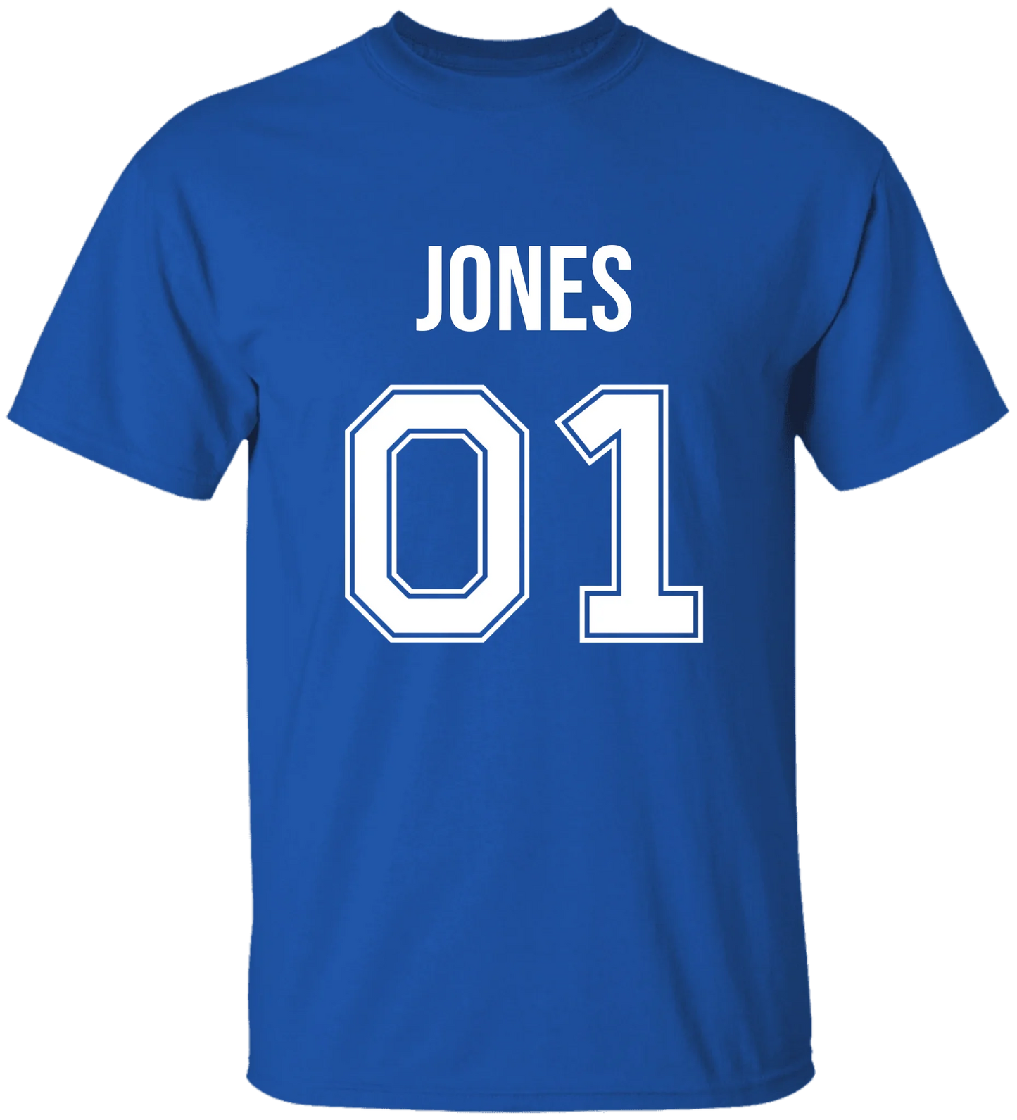 Personalized Last Name Sport Team Style Matching Shirts (design on front)
