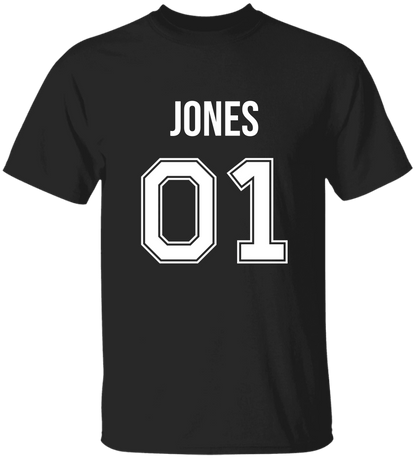 Personalized Last Name Sport Team Style Matching Shirts (design on front)