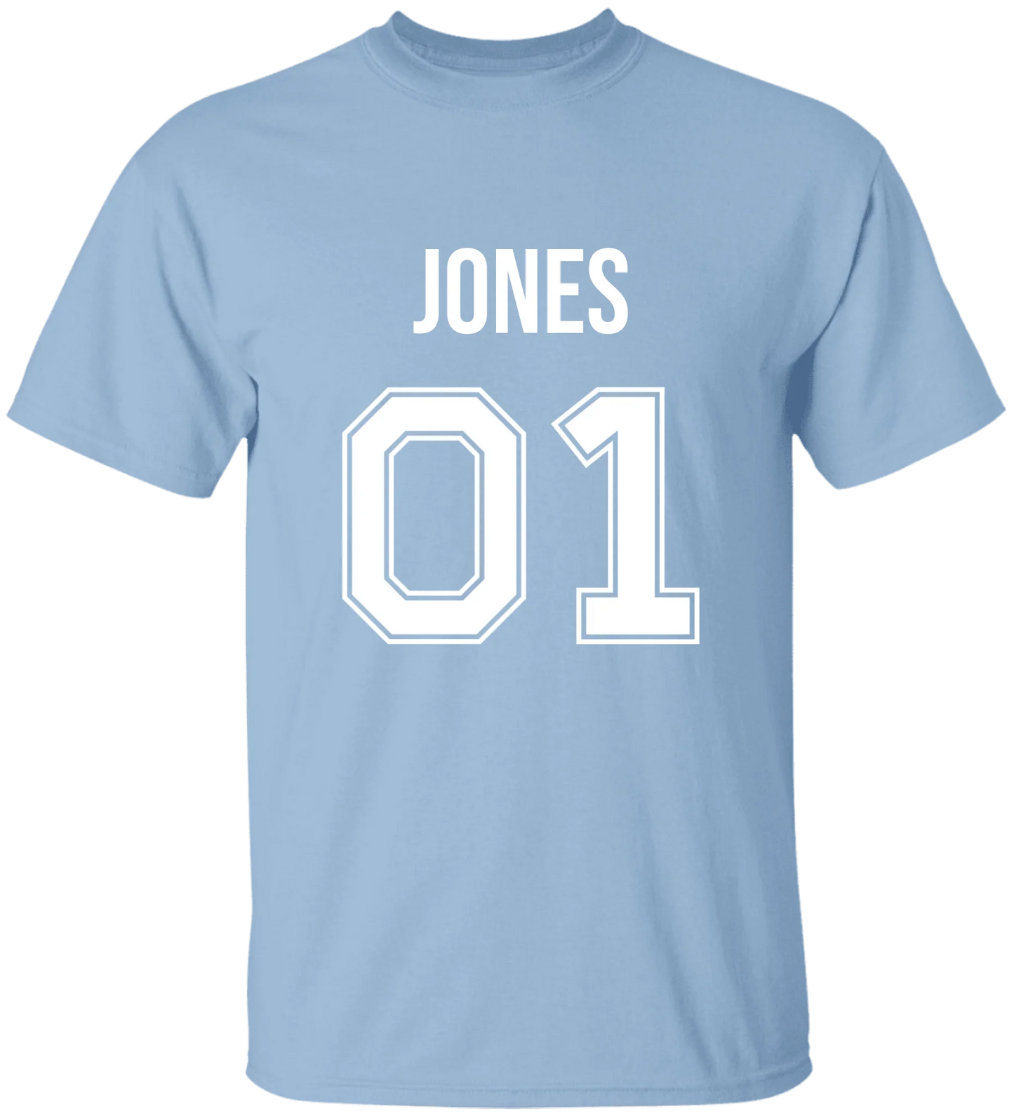 Personalized Last Name Sport Team Style Matching Shirts (design on front)