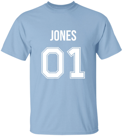 Personalized Last Name Sport Team Style Matching Shirts (design on front)