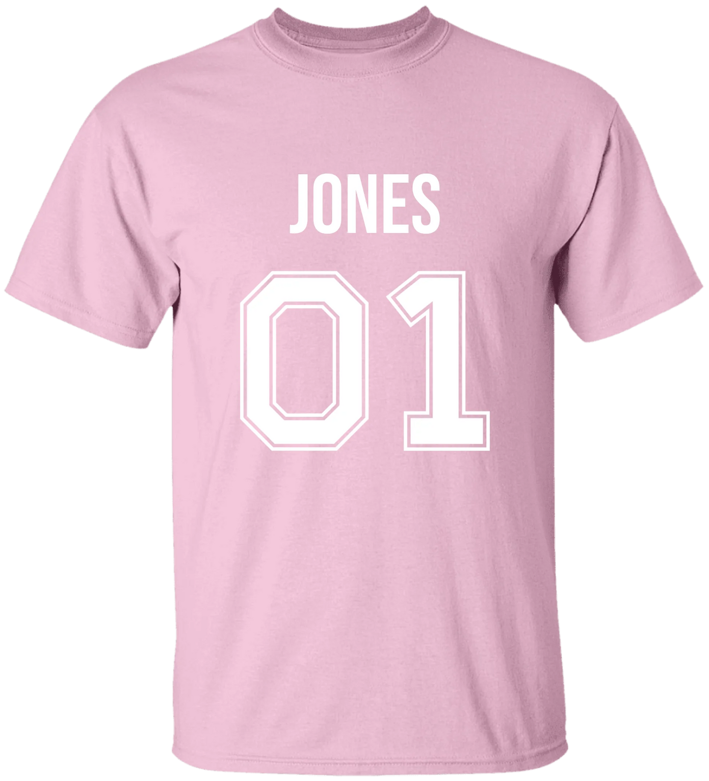 Personalized Last Name Sport Team Style Matching Shirts (design on front)