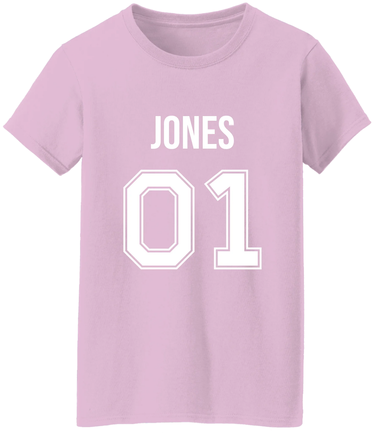 Personalized Last Name Sport Team Style Matching Shirts (design on front)
