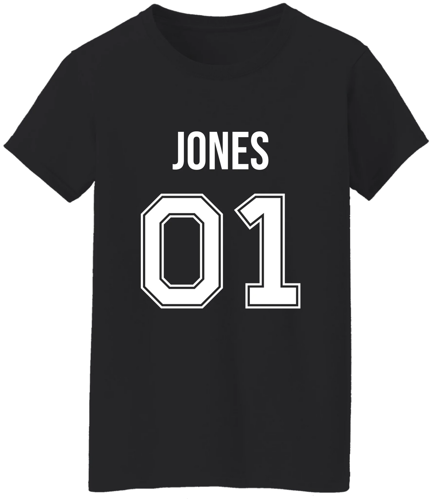 Personalized Last Name Sport Team Style Matching Shirts (design on front)