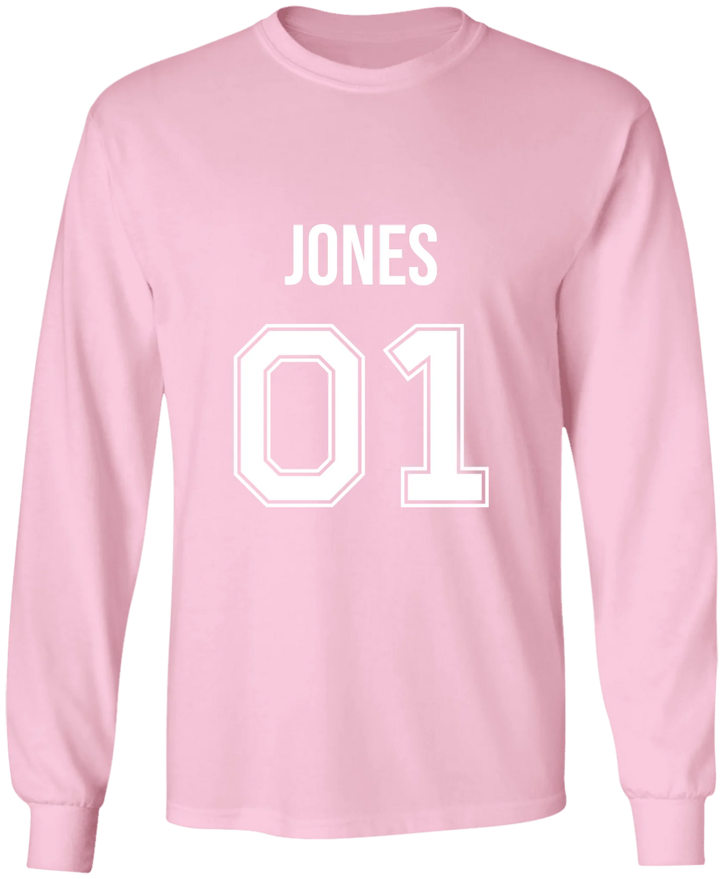 Personalized Last Name Sport Team Style Matching Shirts (design on front)