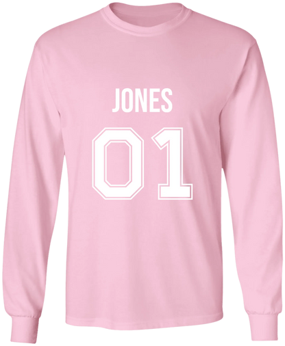 Personalized Last Name Sport Team Style Matching Shirts (design on front)