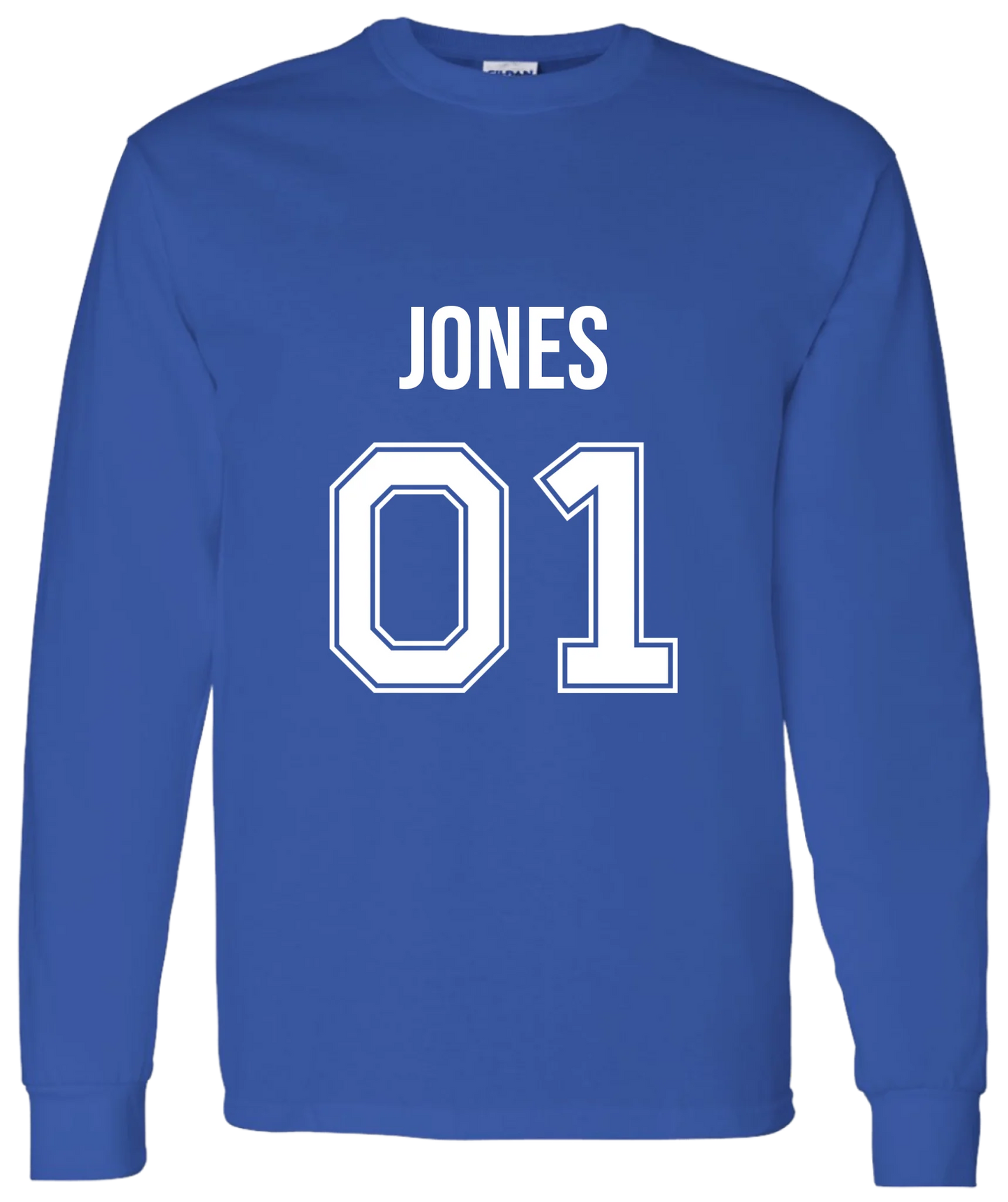 Personalized Last Name Sport Team Style Matching Shirts (design on front)