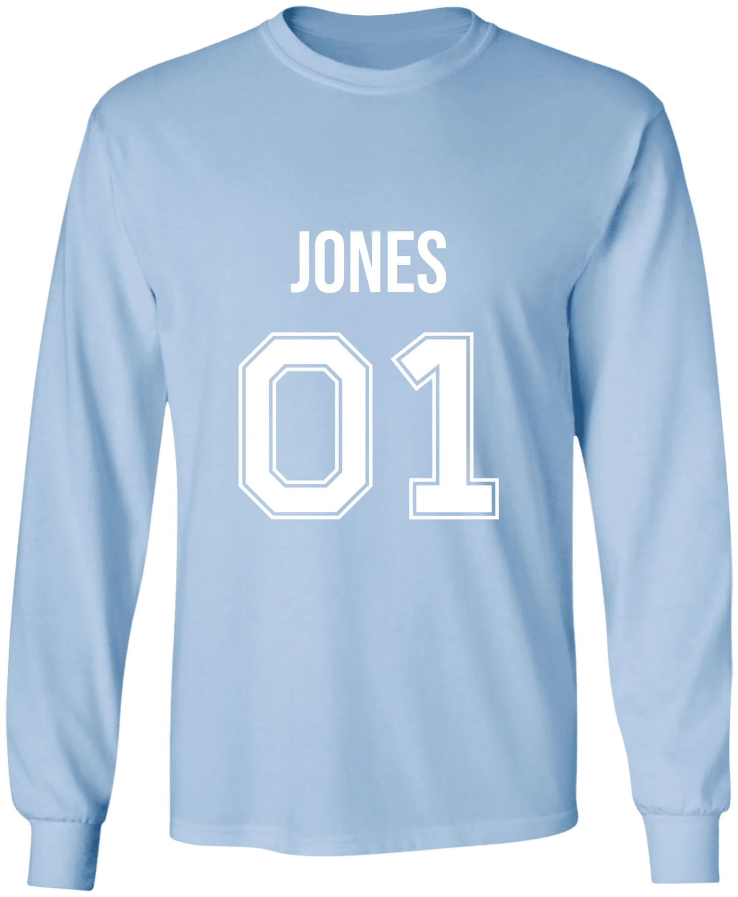 Personalized Last Name Sport Team Style Matching Shirts (design on front)