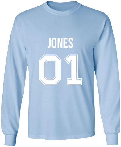 Personalized Last Name Sport Team Style Matching Shirts (design on front)