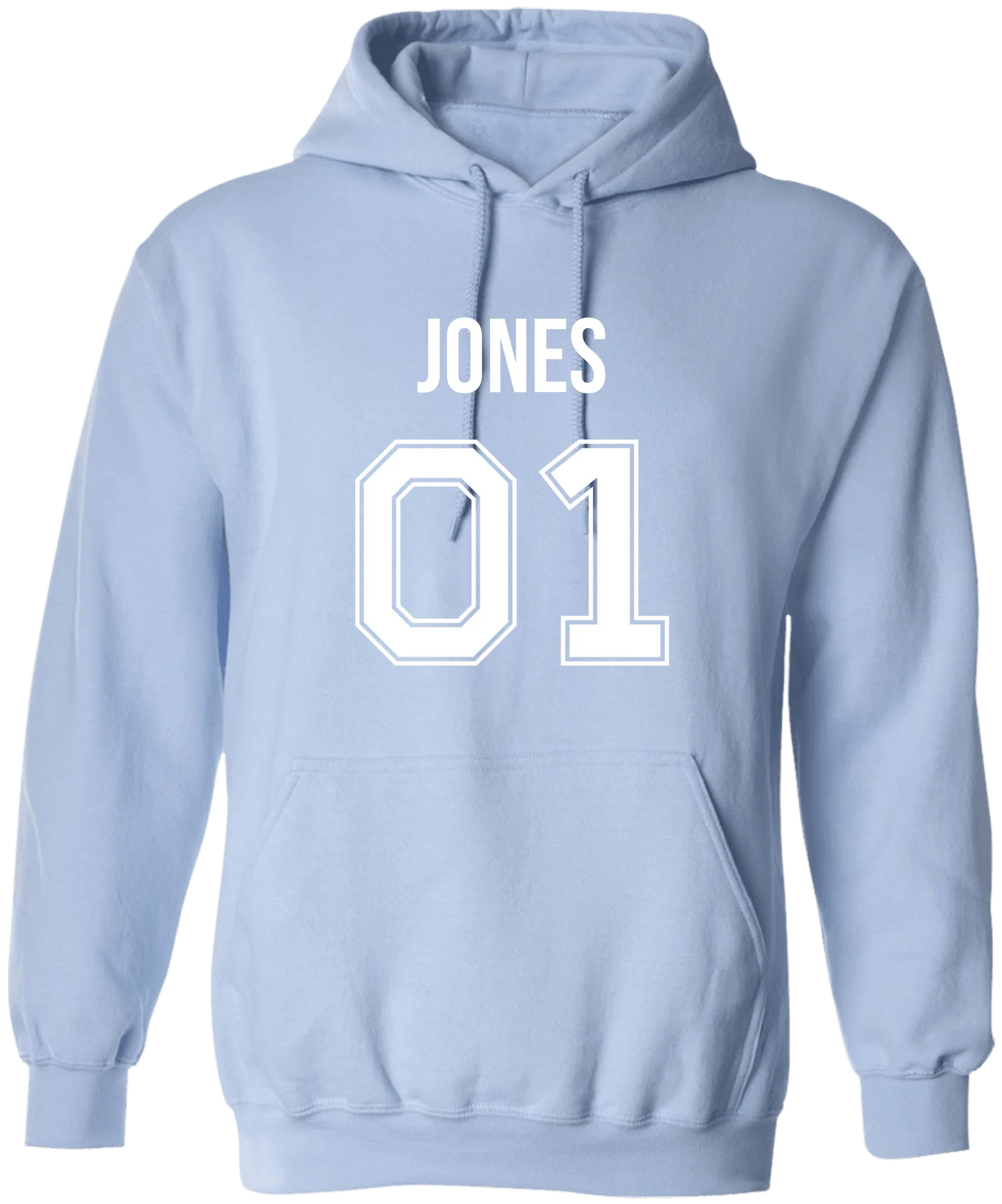 Personalized Last Name Sport Team Style Matching Shirts (design on front)