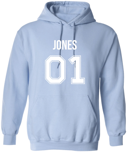 Personalized Last Name Sport Team Style Matching Shirts (design on front)