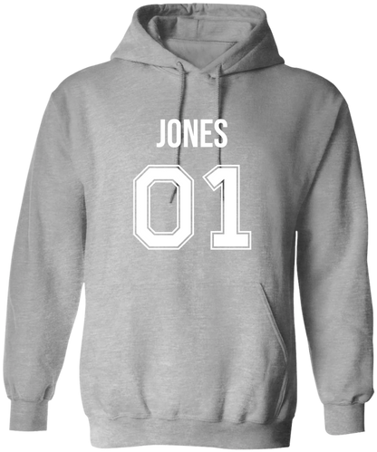 Personalized Last Name Sport Team Style Matching Shirts (design on front)