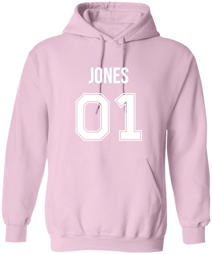 Personalized Last Name Sport Team Style Matching Shirts (design on front)