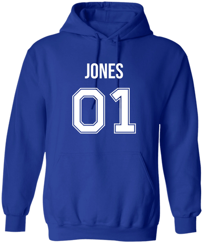 Personalized Last Name Sport Team Style Matching Shirts (design on front)