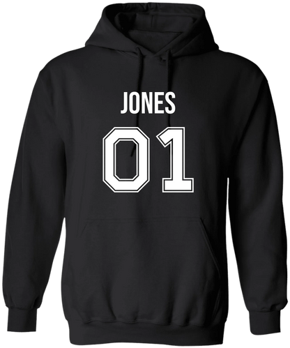 Personalized Last Name Sport Team Style Matching Shirts (design on front)