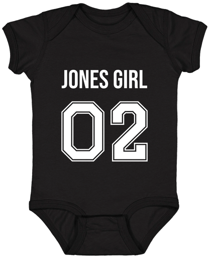 Personalized Last Name Sport Team Style Matching Shirts (design on front)