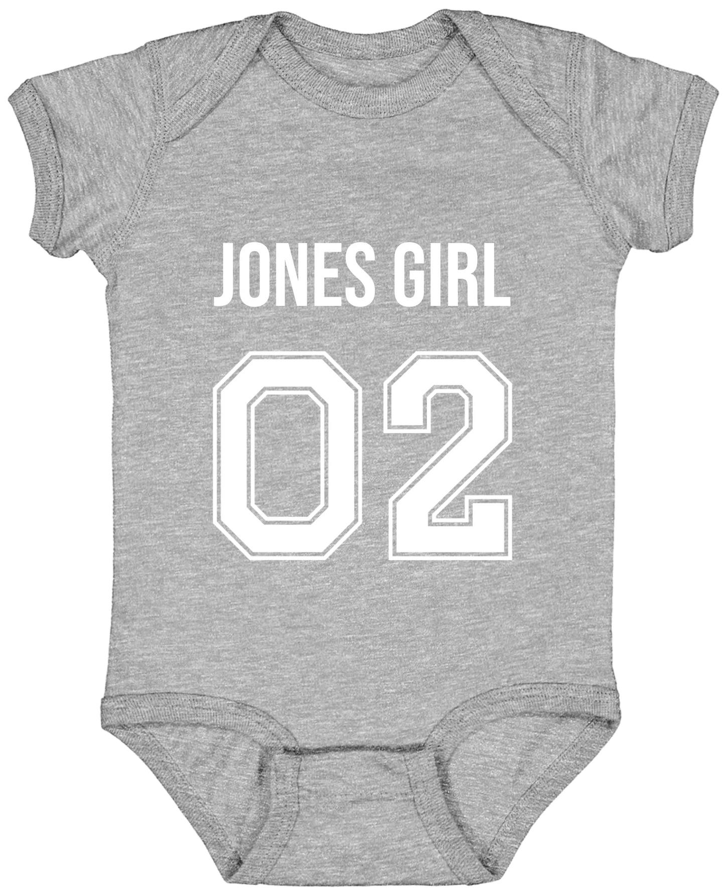 Personalized Last Name Sport Team Style Matching Shirts (design on front)