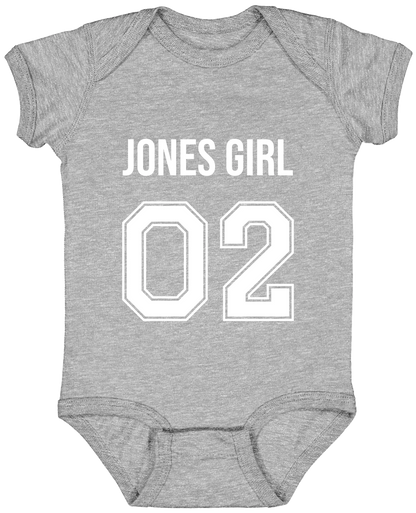 Personalized Last Name Sport Team Style Matching Shirts (design on front)
