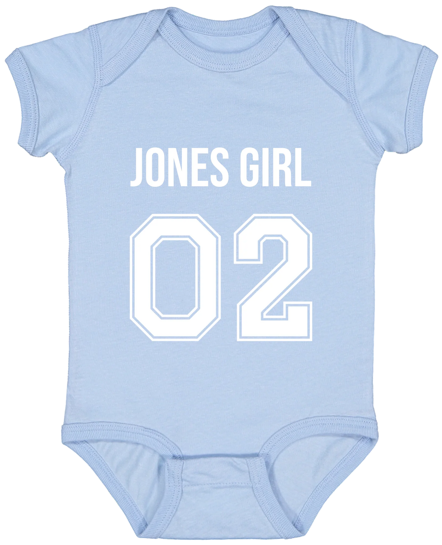 Personalized Last Name Sport Team Style Matching Shirts (design on front)