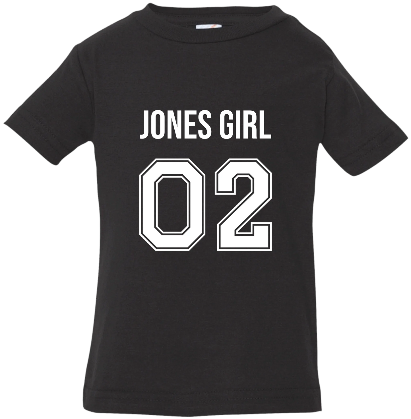 Personalized Last Name Sport Team Style Matching Shirts (design on front)